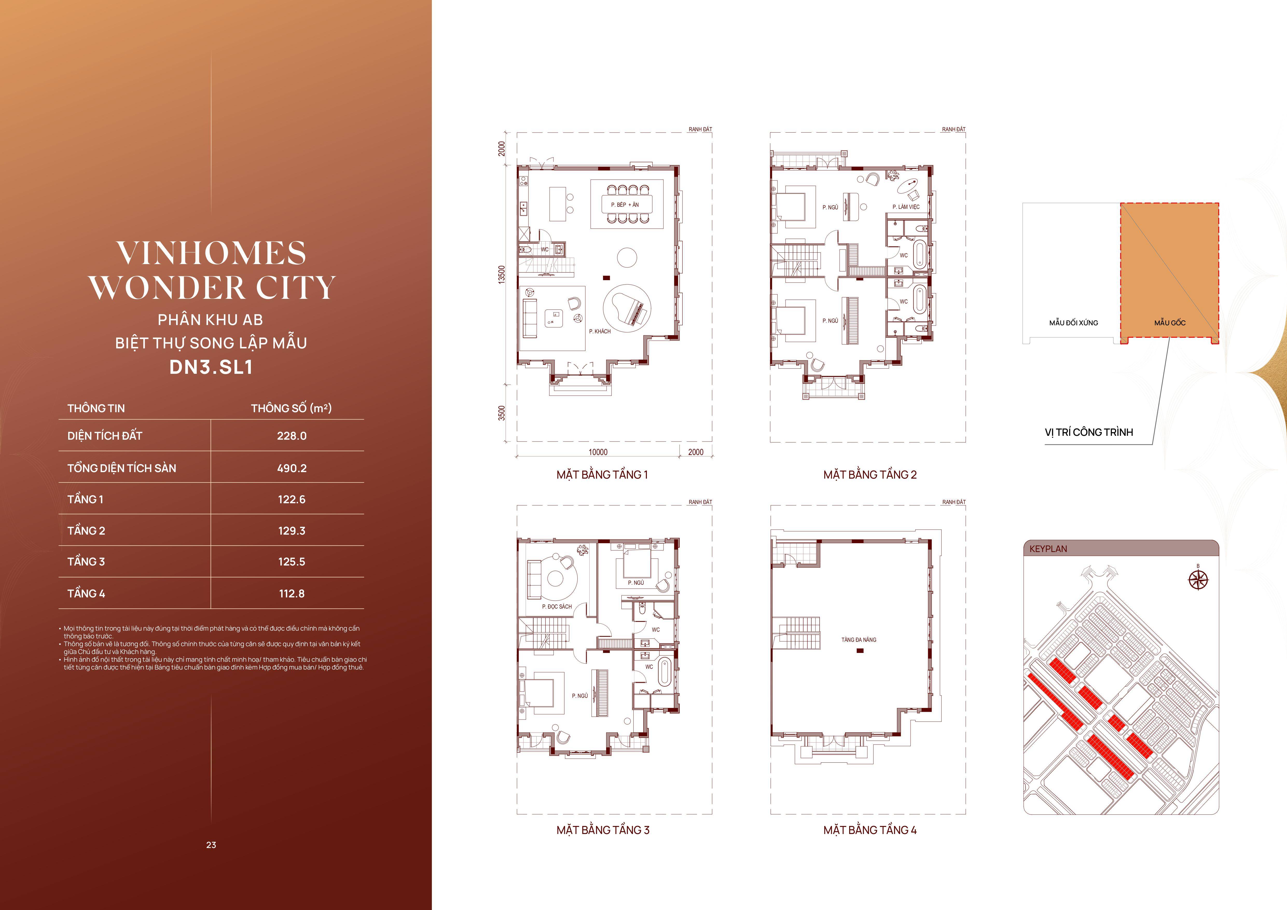 Thiết kế chi tiết Song Lập 228m&nbsp;